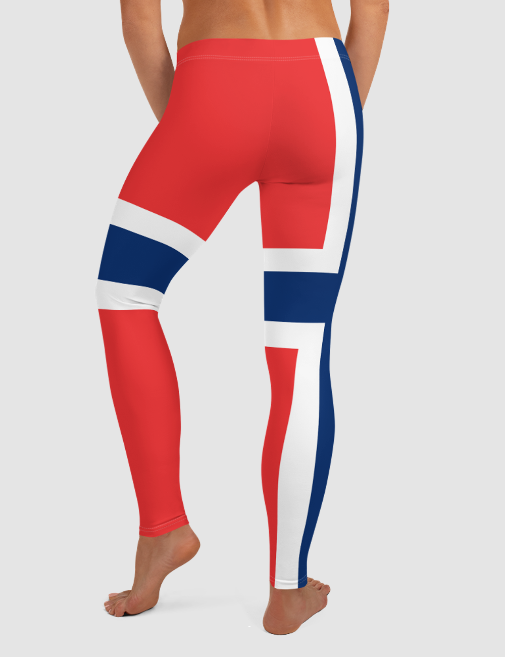 Norwegian Flag | Women's Standard Yoga Leggings OniTakai