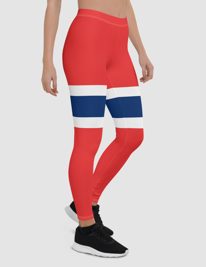 Norwegian Stripes | Women's Standard Yoga Leggings OniTakai