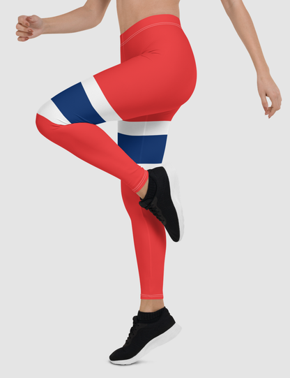 Norwegian Stripes | Women's Standard Yoga Leggings OniTakai