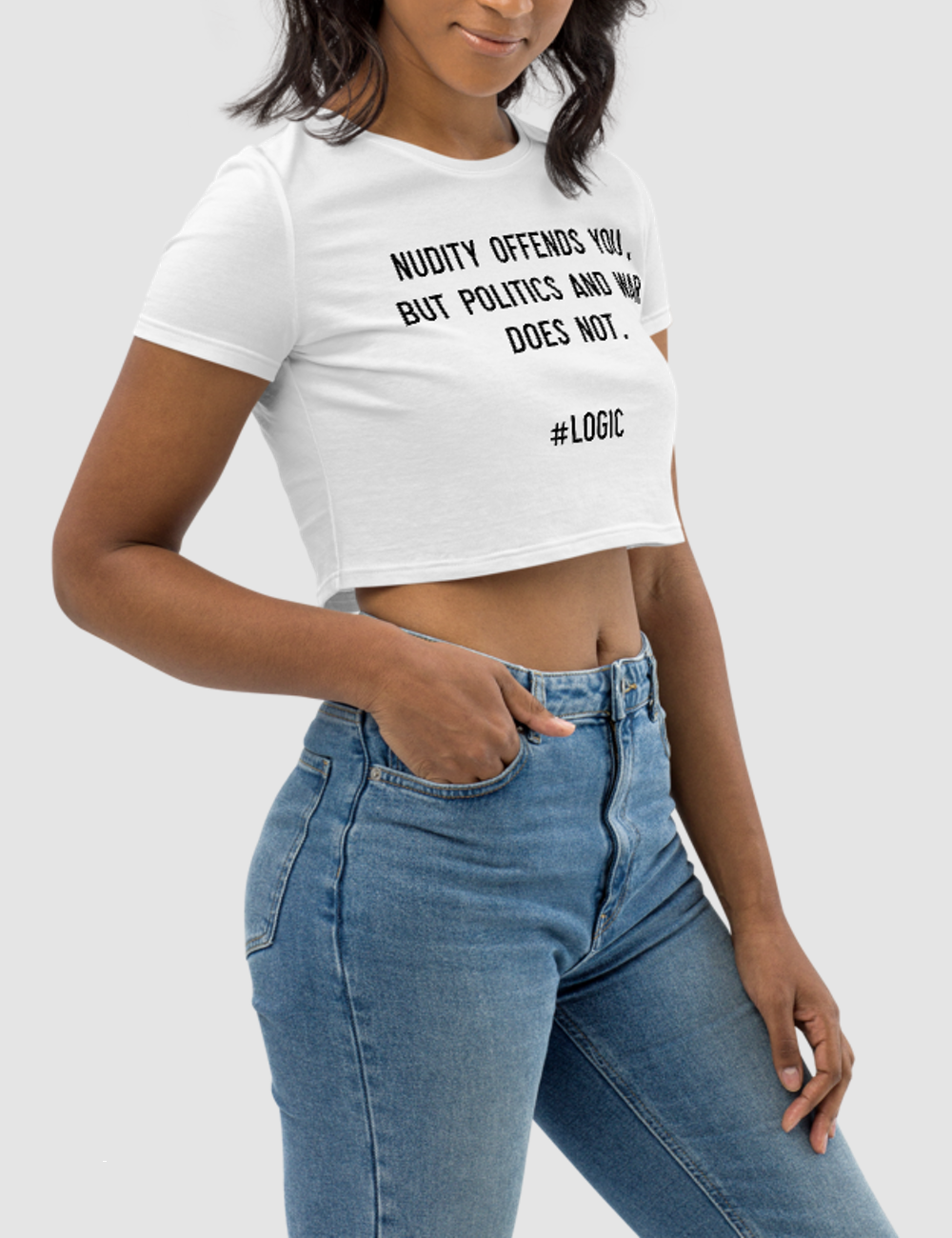 Nudity Offends You | Women's Crop Top T-Shirt OniTakai