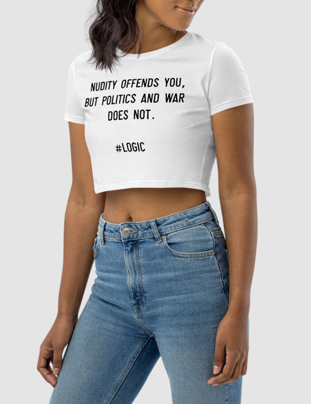 Nudity Offends You | Women's Crop Top T-Shirt OniTakai