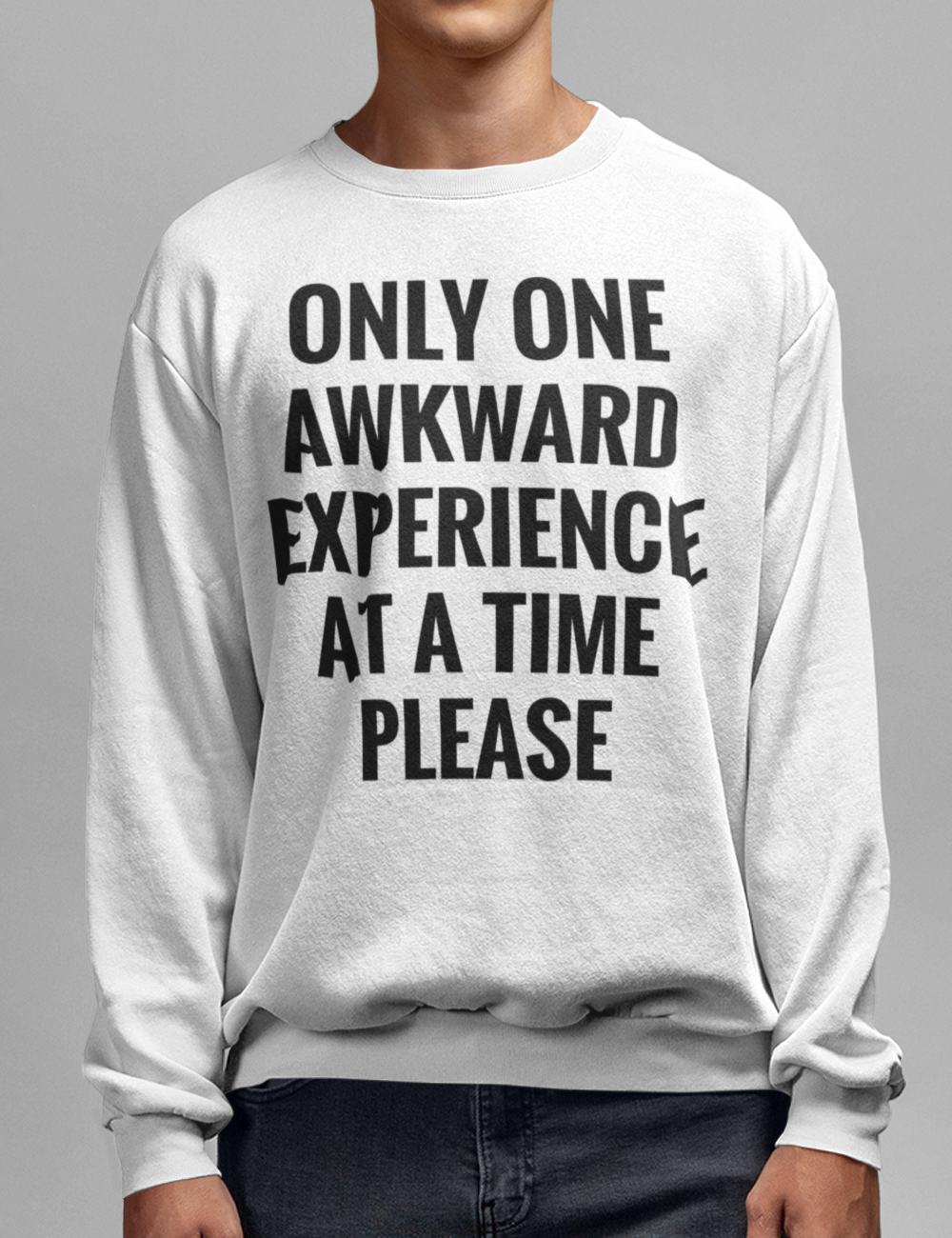 One Awkward Experience At A Time | Crewneck Sweatshirt OniTakai