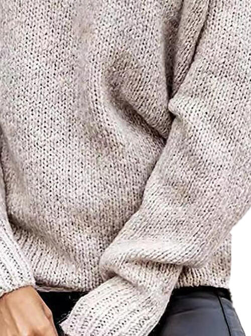 One Shoulder Long Sleeve Sweater OniTakai