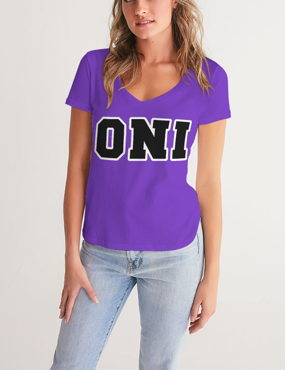 Oni Grad | Women's V-Neck T-Shirt OniTakai