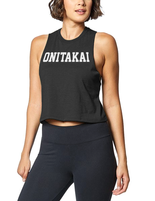 OniTakai Athletica | Women's Sleeveless Racerback Cropped Tank Top OniTakai