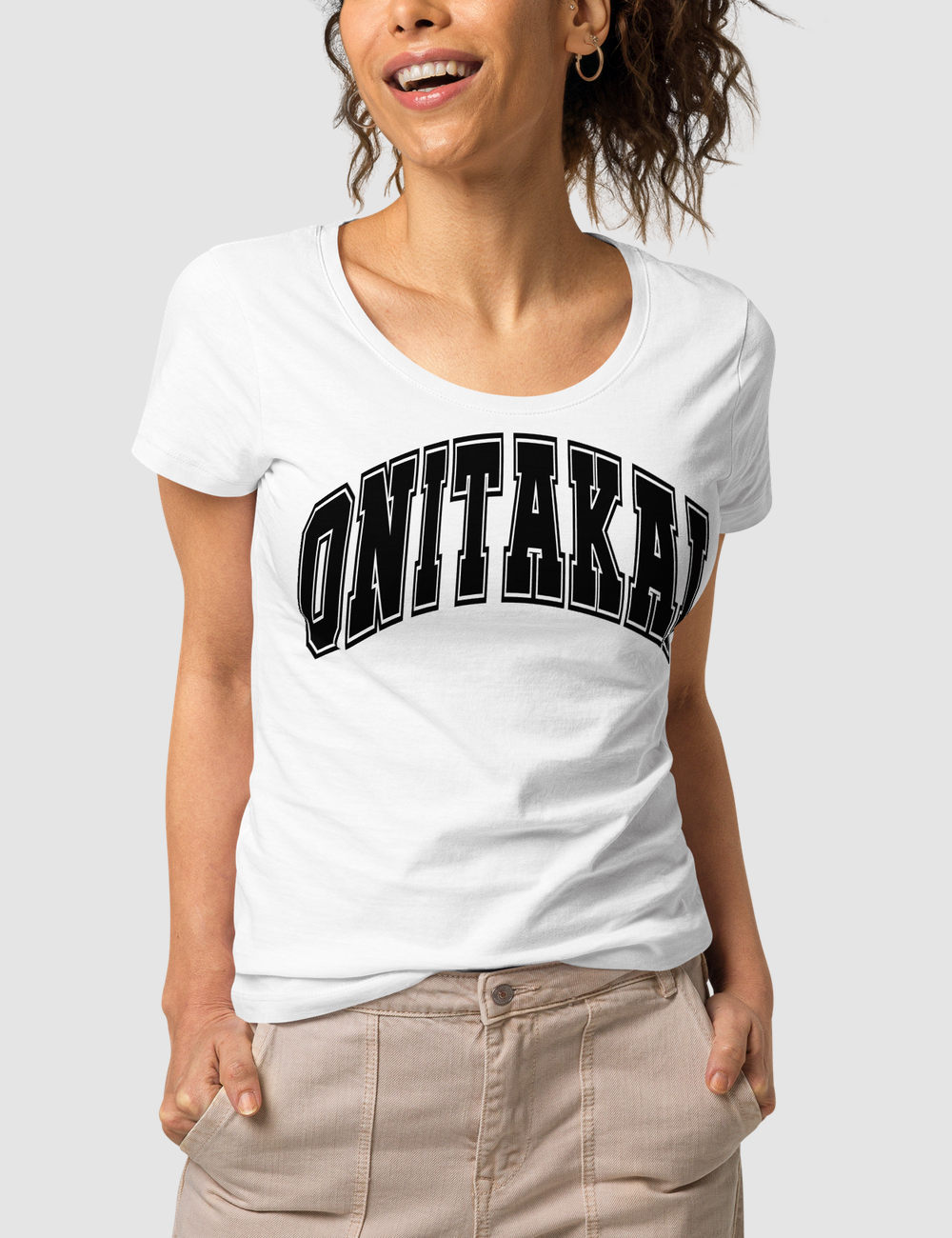 OniTakai Grand Varsity League Women's Organic Round Neck T-Shirt OniTakai