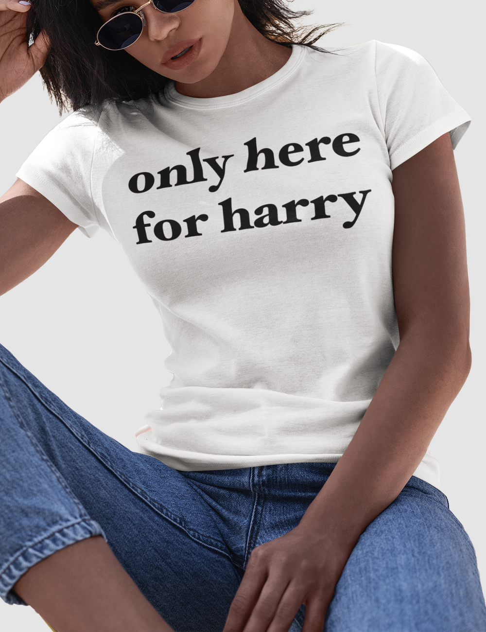 Only Here For Harry | Women's Fitted T-Shirt OniTakai