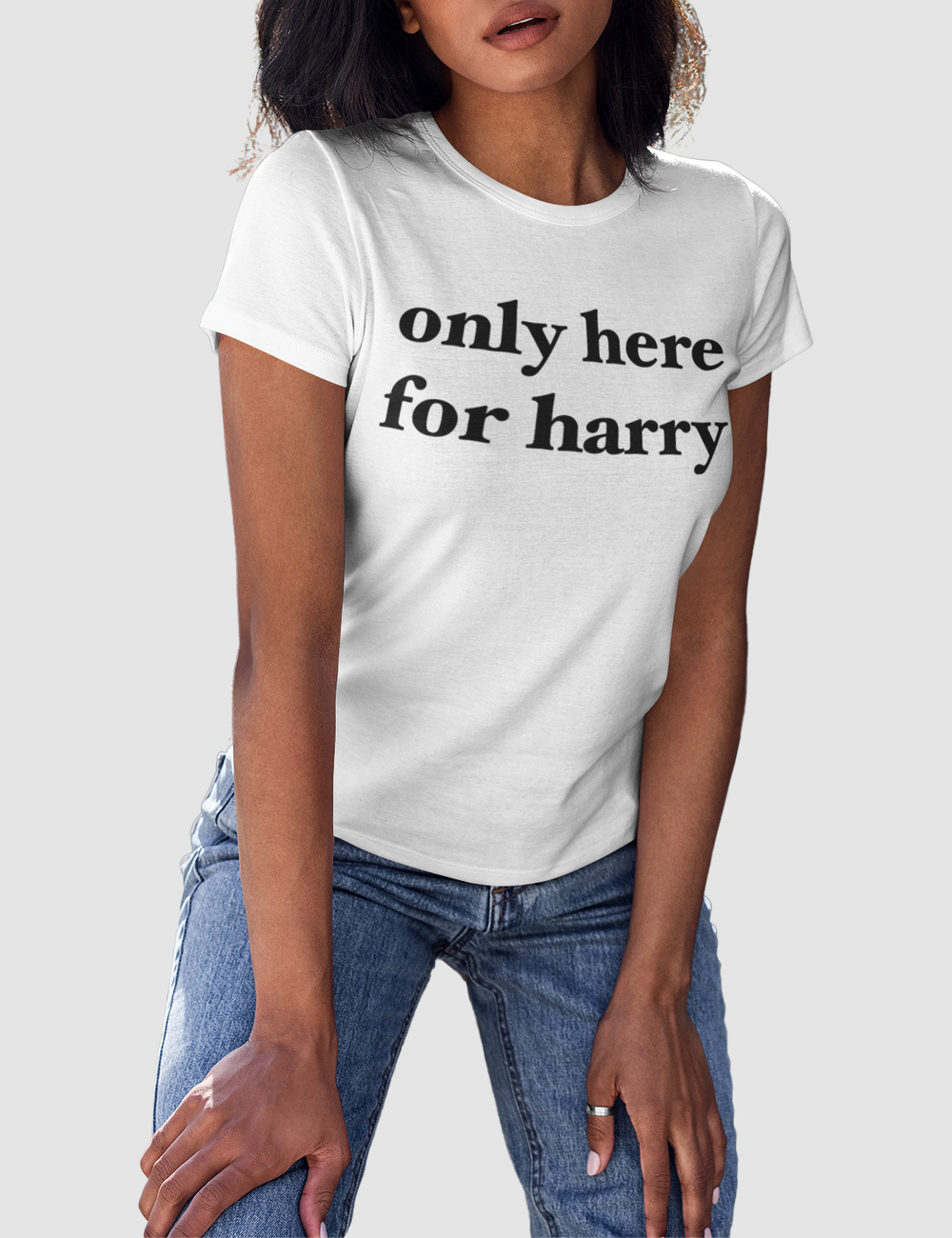 Only Here For Harry | Women's Fitted T-Shirt OniTakai