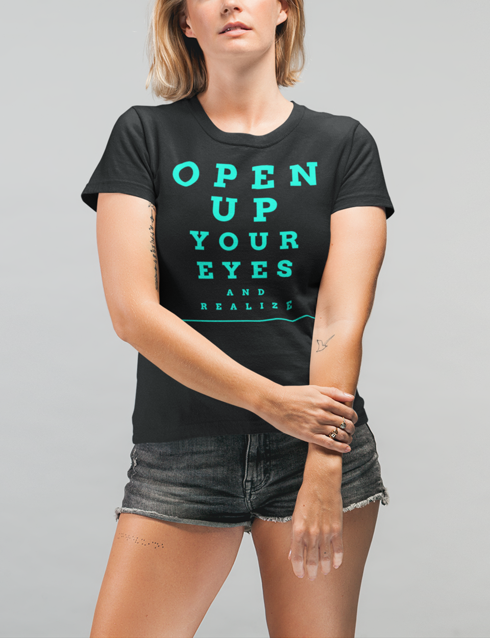 Open Up Your Eyes And Realize | Women's Style T-Shirt OniTakai