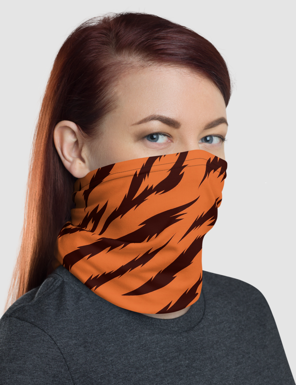 Orange Tiger Stripes | Neck Gaiter Face Mask OniTakai
