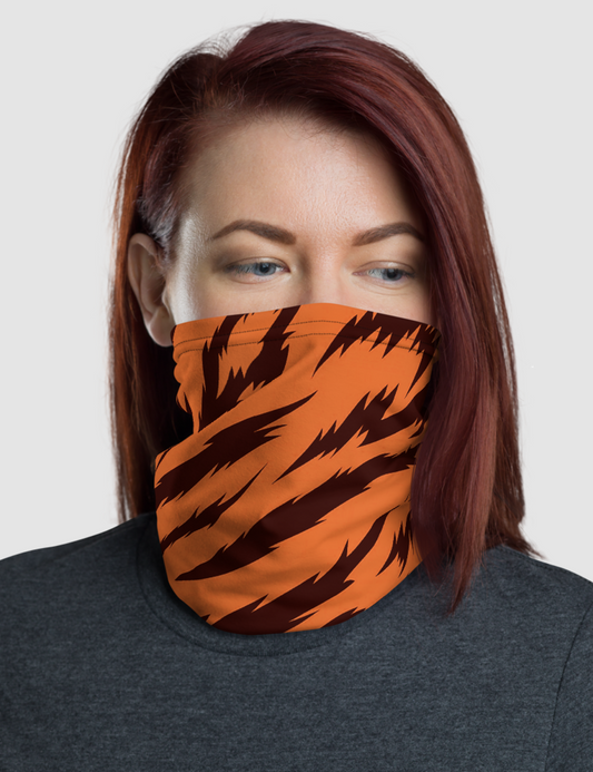 Orange Tiger Stripes | Neck Gaiter Face Mask OniTakai