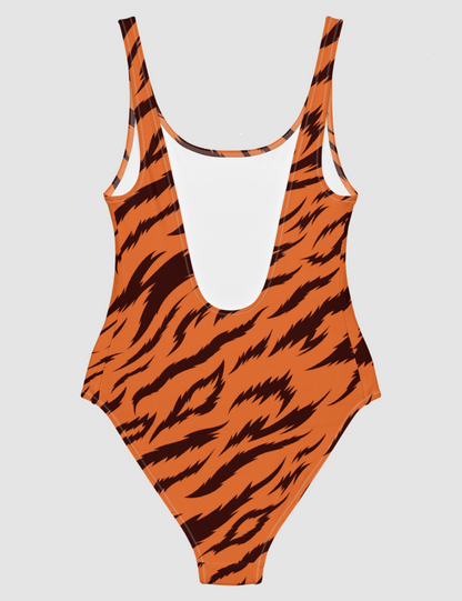 Orange Tiger Stripes | Women's One-Piece Swimsuit OniTakai