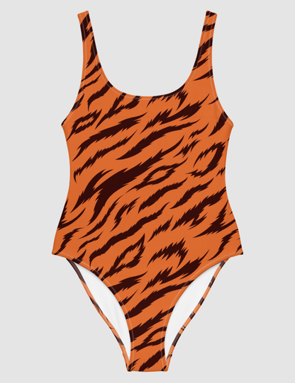 Orange Tiger Stripes | Women's One-Piece Swimsuit OniTakai