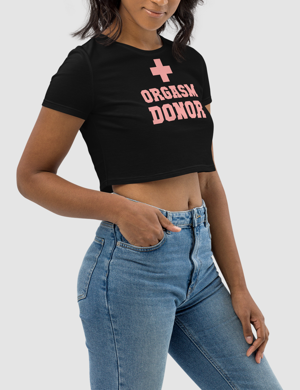Orgasm Donor | Women's Crop Top T-Shirt OniTakai