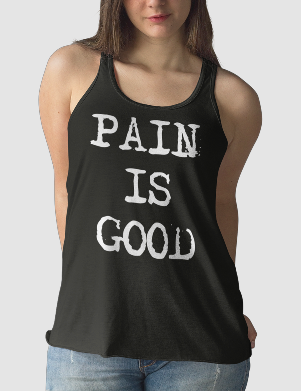 Pain Is Good | Women's Cut Racerback Tank Top OniTakai