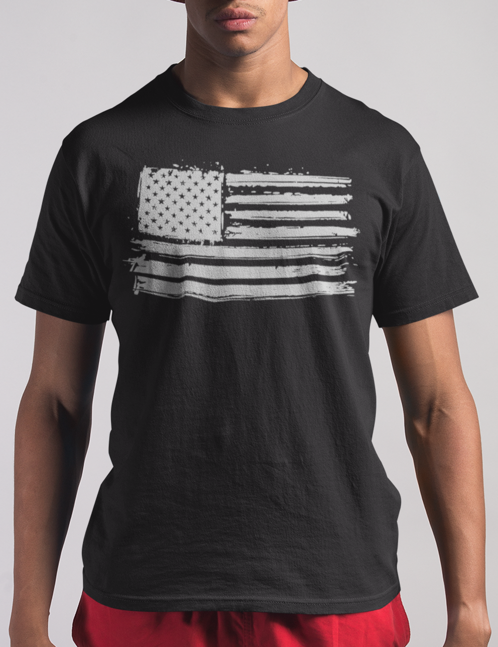 Paint Splattered American Flag | T-Shirt OniTakai