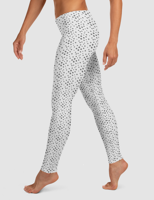 Pale Whisper Dots | Women's Standard Yoga Leggings OniTakai