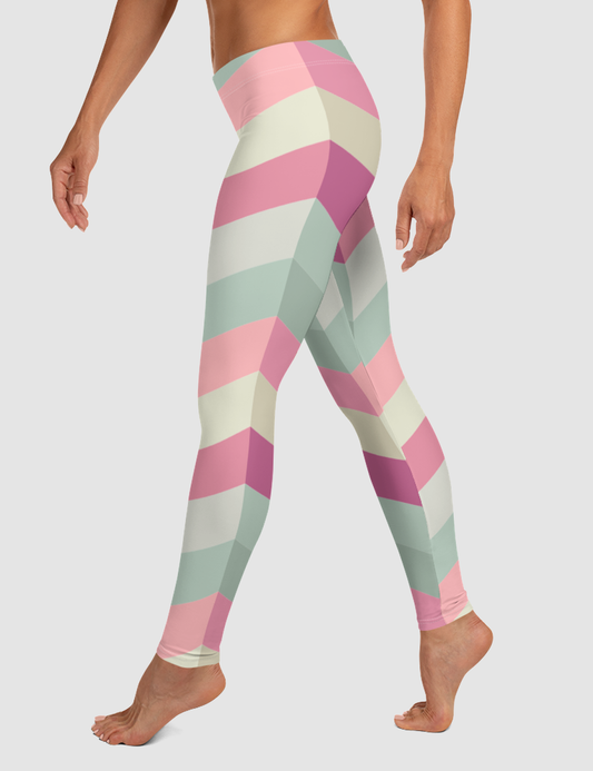 Pastel Chevron | Women's Standard Yoga Leggings OniTakai