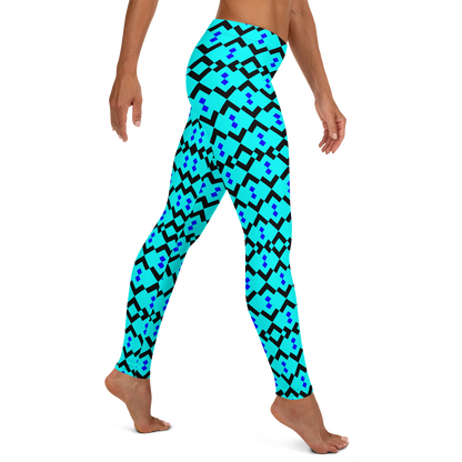 Patterned Neon Print Low Waist Yoga Leggings OniTakai