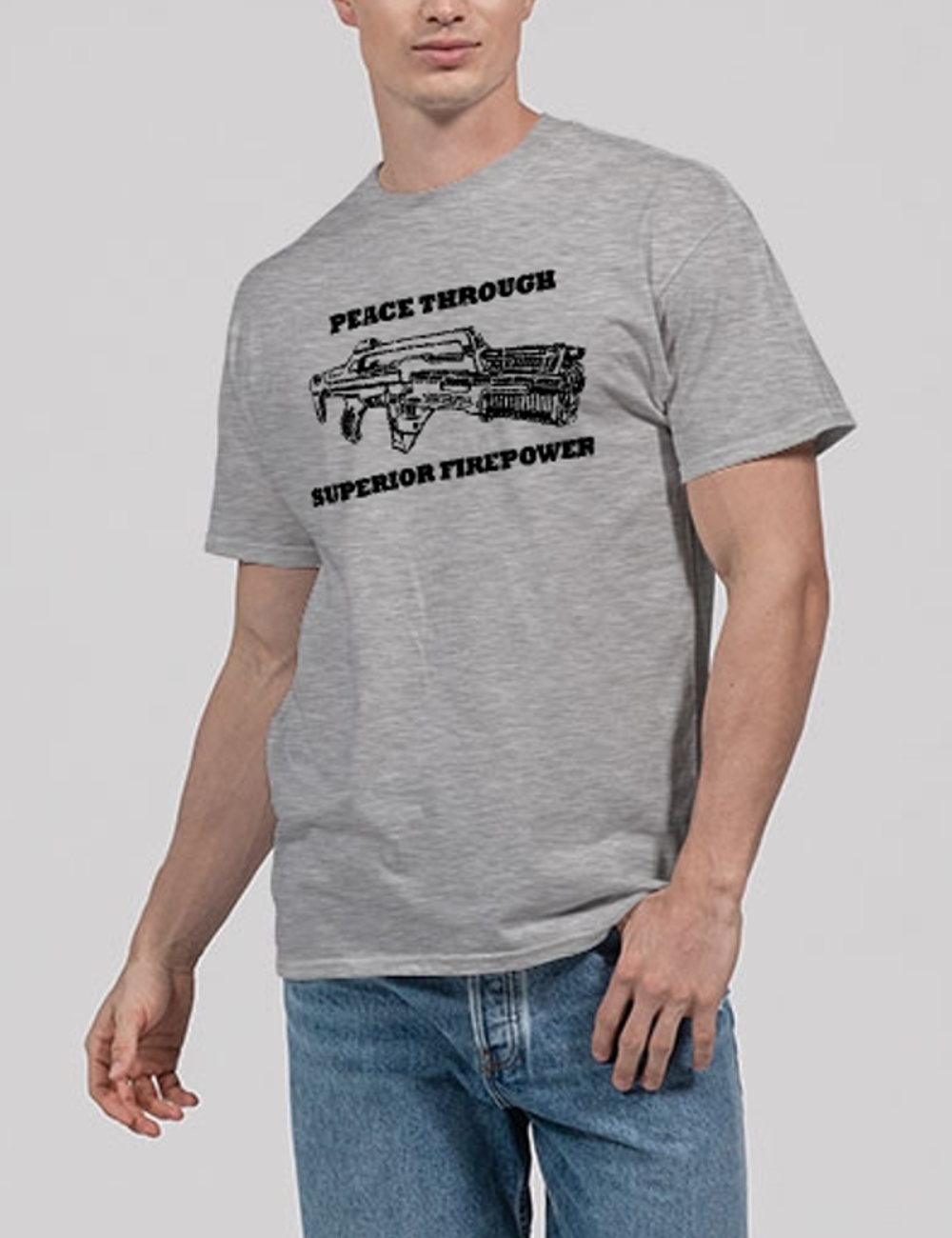 Peace Through Superior Firepower Aliens Edition Men's Classic T-Shirt OniTakai