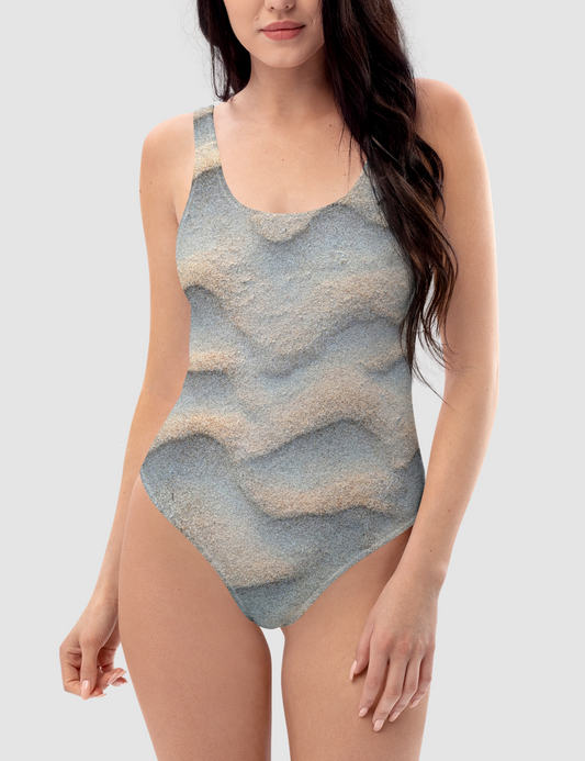 Pearly Shores Sand Print Women's One-Piece Swimsuit OniTakai
