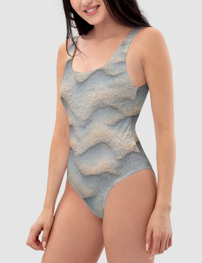 Pearly Shores Sand Print Women's One-Piece Swimsuit OniTakai