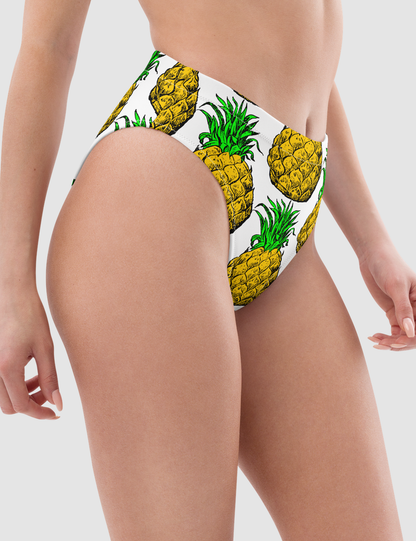 Pineapple | Women's High-Waist Bikini Bottom OniTakai