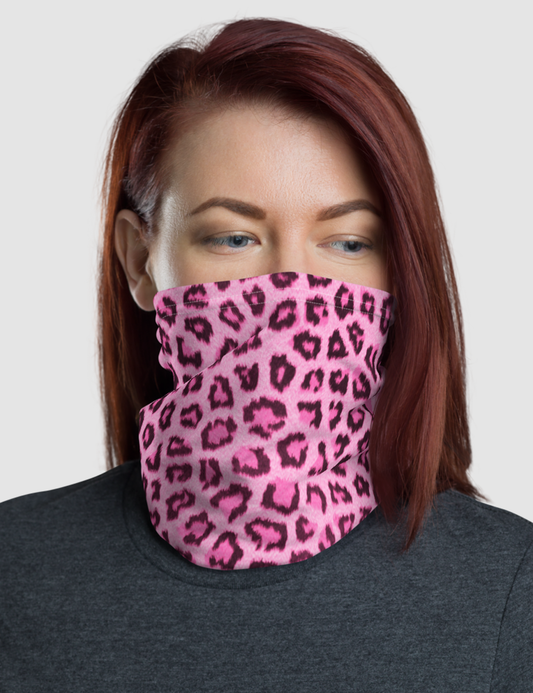 Pink Leopard Print | Neck Gaiter Face Mask OniTakai