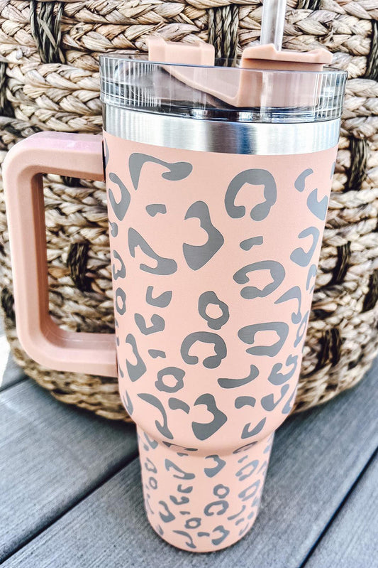 Pink Leopard Spotted 304 Stainless Double Insulated Cup 40oz OniTakai
