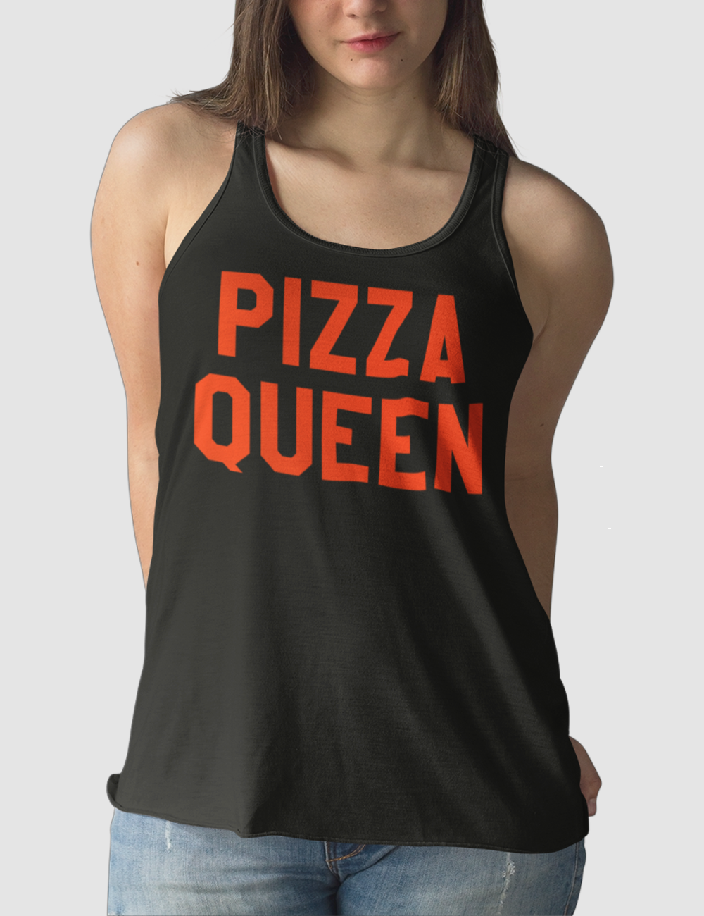 Pizza Queen | Women's Cut Racerback Tank Top OniTakai