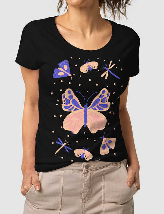 Pretty Little Butterfly | Women's Organic Round Neck T-Shirt OniTakai