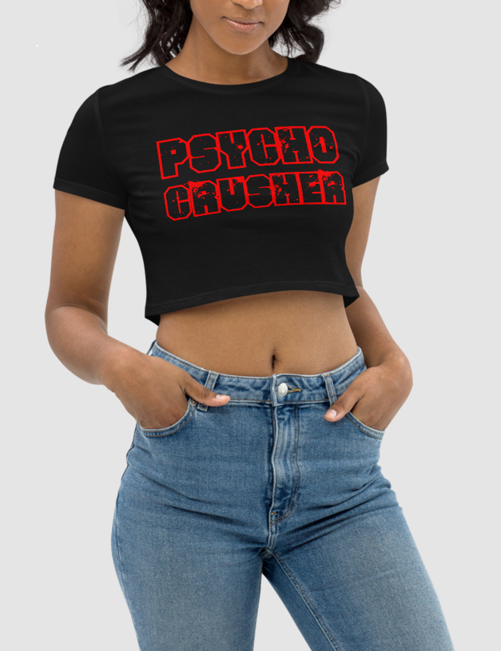 Psycho Crusher | Women's Crop Top T-Shirt OniTakai