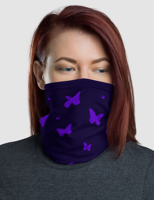 Purple Butterflies | Neck Gaiter Face Mask OniTakai