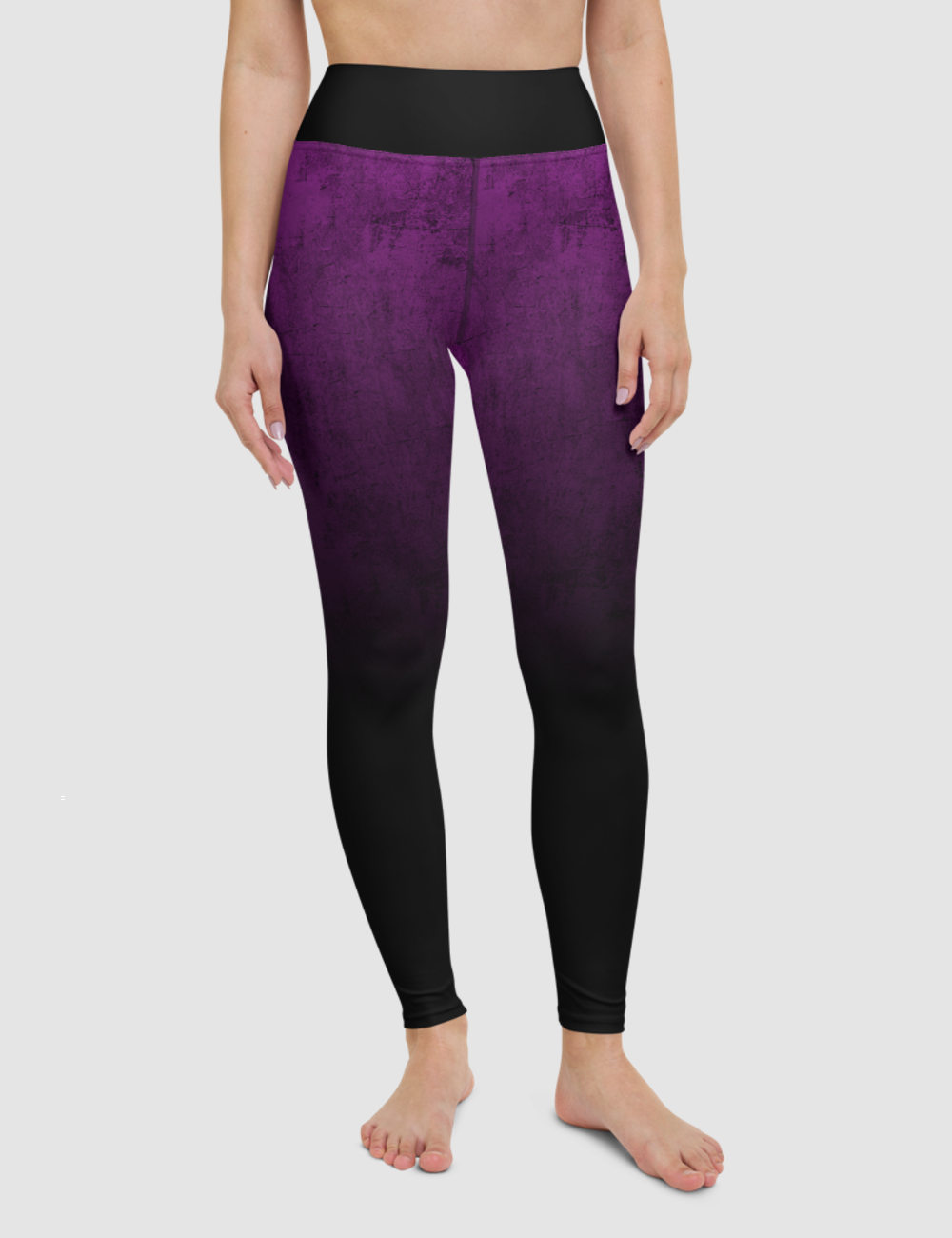 Purple Stone Sunset | Women's High Waist Yoga Leggings OniTakai