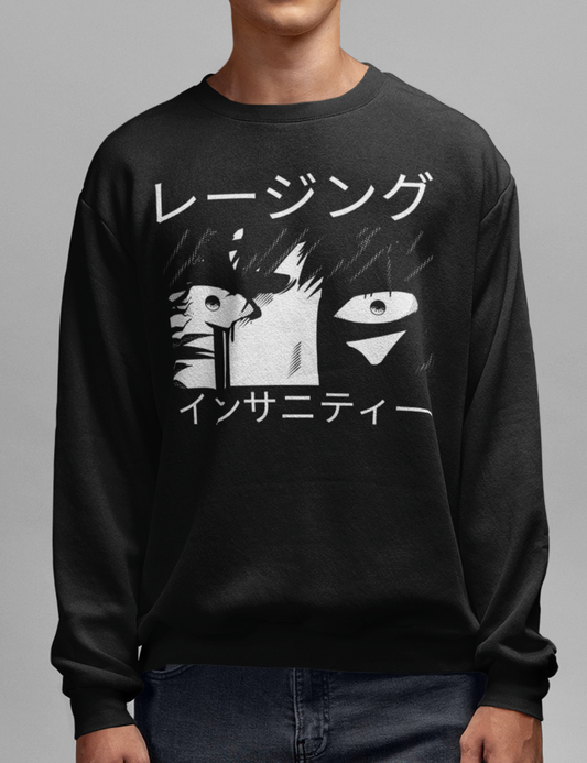 Raging Insanity | Crewneck Sweatshirt OniTakai