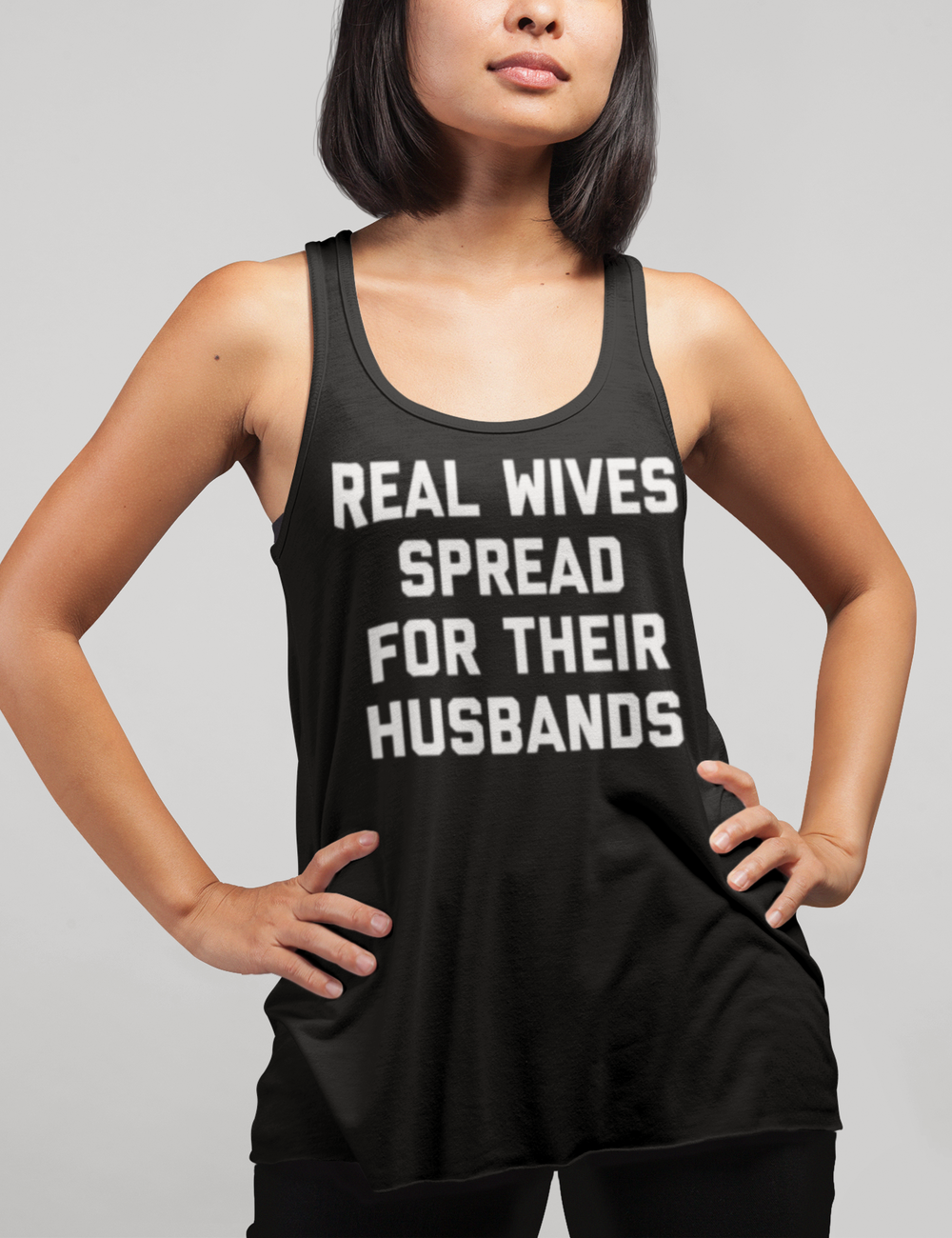 Real Wives Spread For Their Husbands | Women's Cut Racerback Tank Top OniTakai