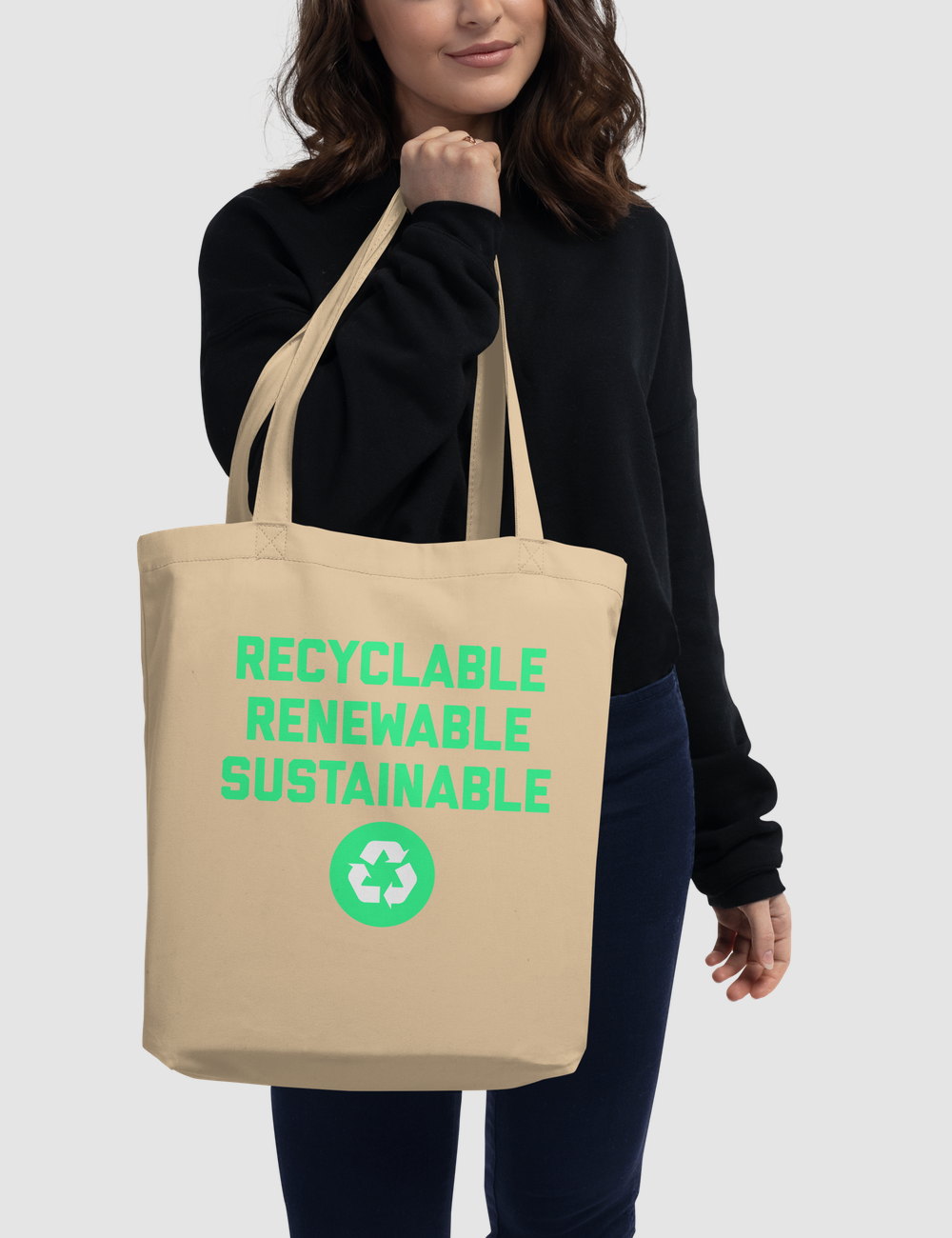 Recyclable Renewable Sustainable Eco-Friendly Tote Bag OniTakai
