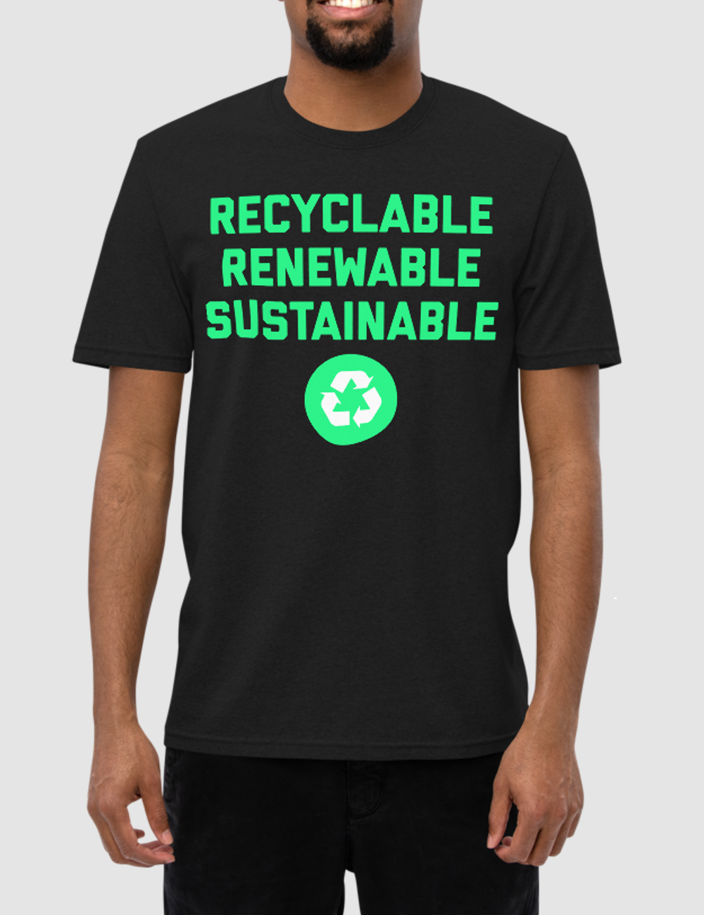 Recyclable Renewable Sustainable | Unisex Recycled T-Shirt OniTakai