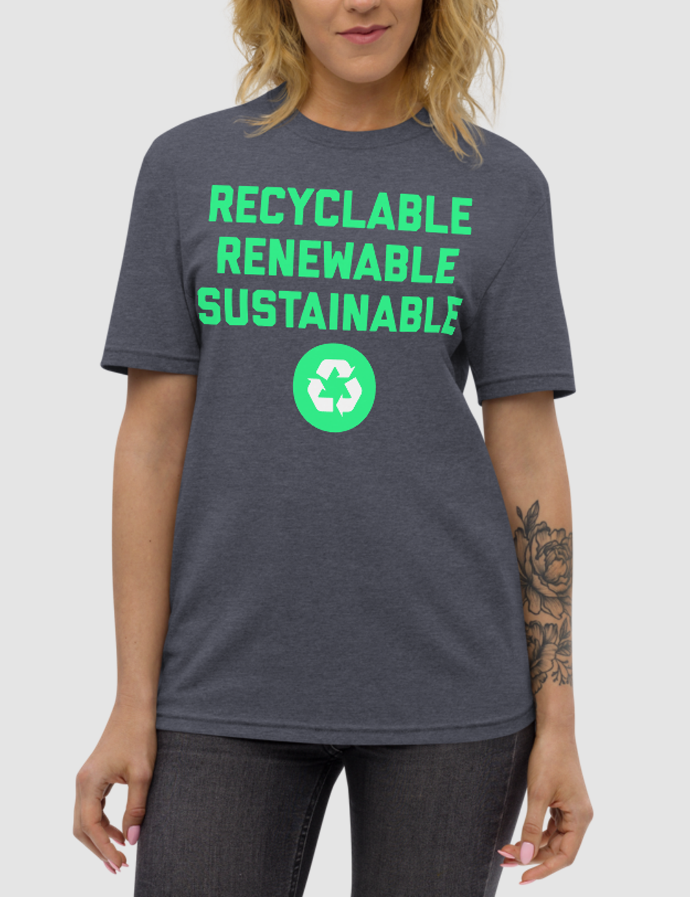 Recyclable Renewable Sustainable | Unisex Recycled T-Shirt OniTakai