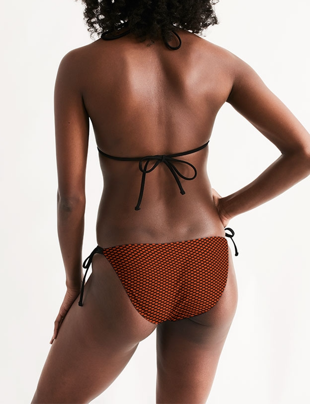 Red Diamond Grid | Women's Triangle String Bikini OniTakai