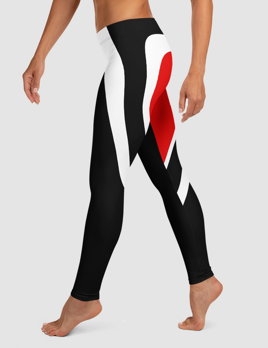 Red Heart | Women's Standard Yoga Leggings OniTakai