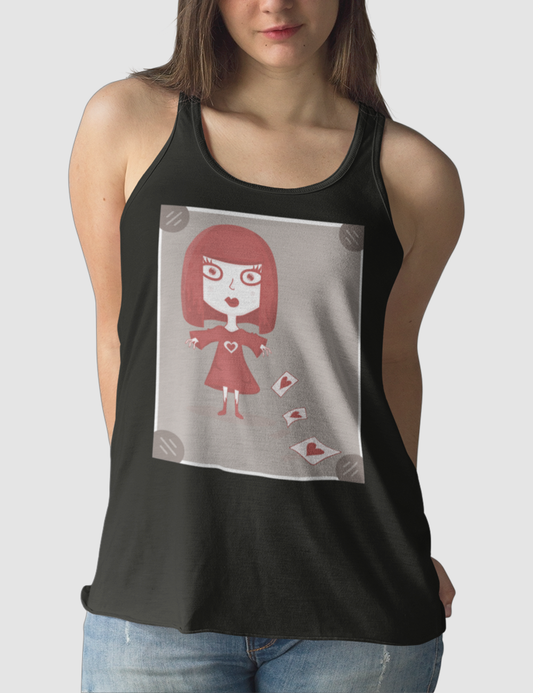 Red Queen of Hearts | Women's Cut Racerback Tank Top OniTakai