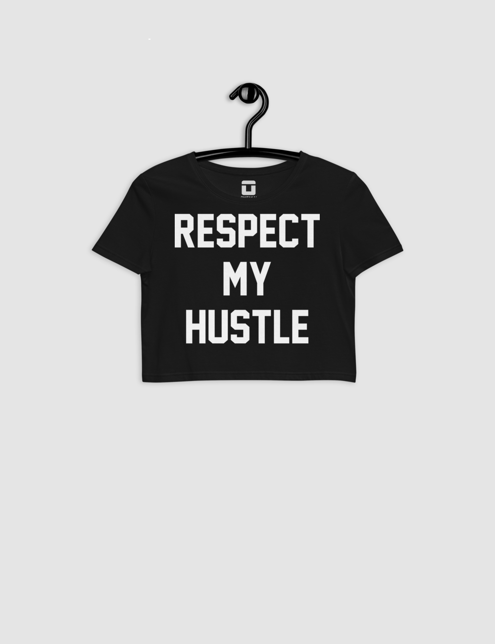 Respect My Hustle Women's Fitted Crop Top T-Shirt OniTakai