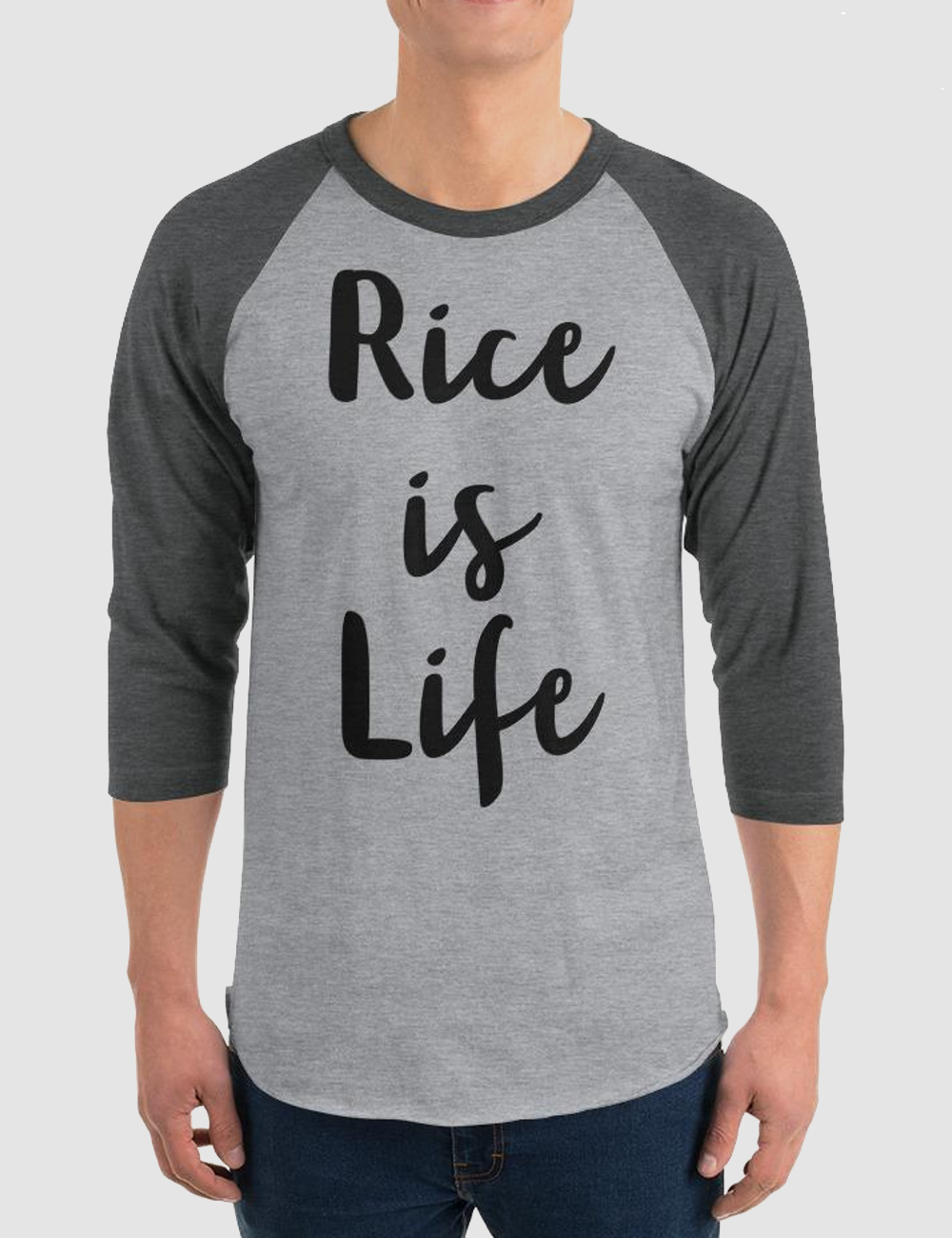 Rice Is Life | Baseball Shirt OniTakai