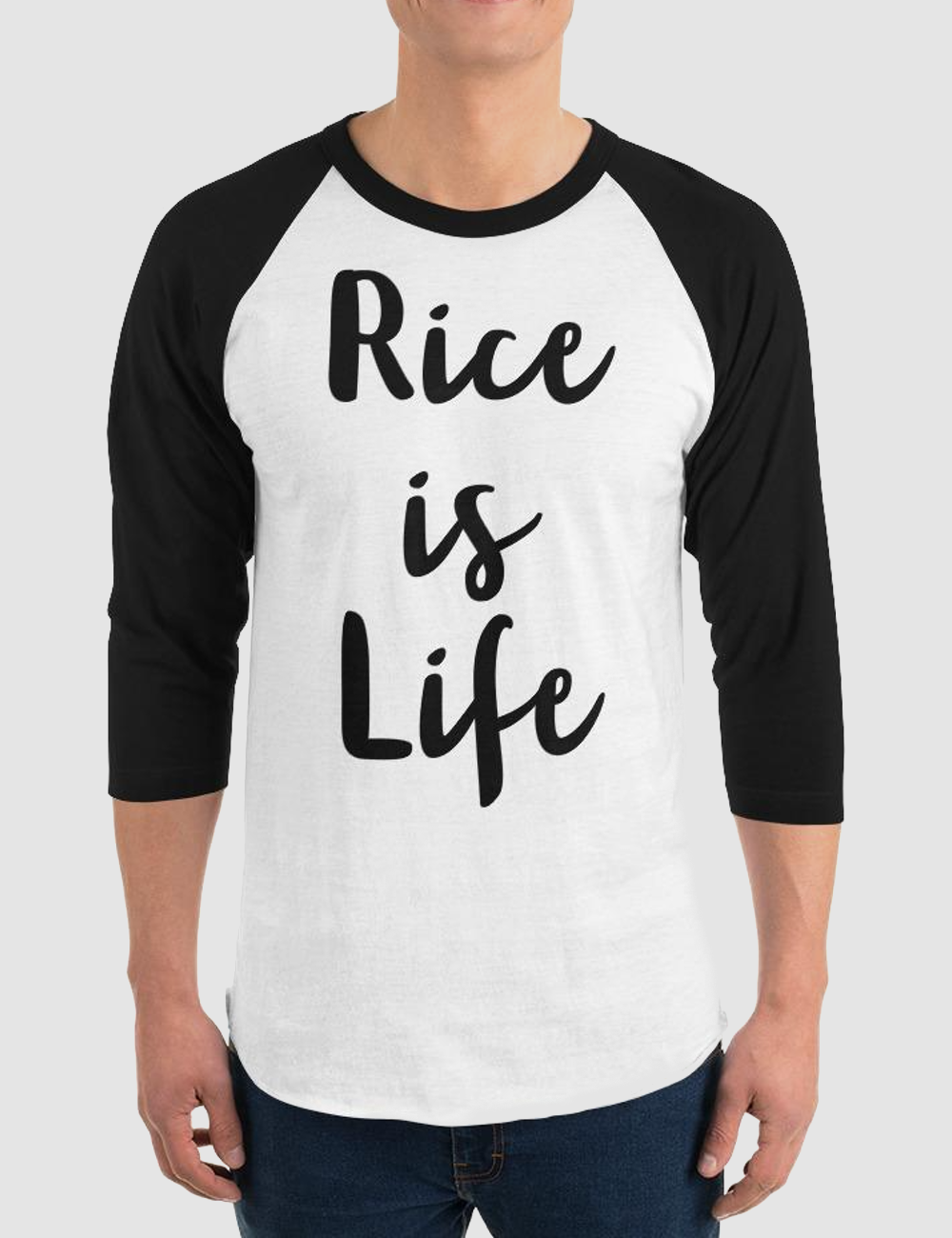 Rice Is Life | Baseball Shirt OniTakai