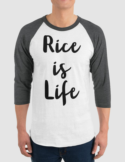 Rice Is Life | Baseball Shirt OniTakai