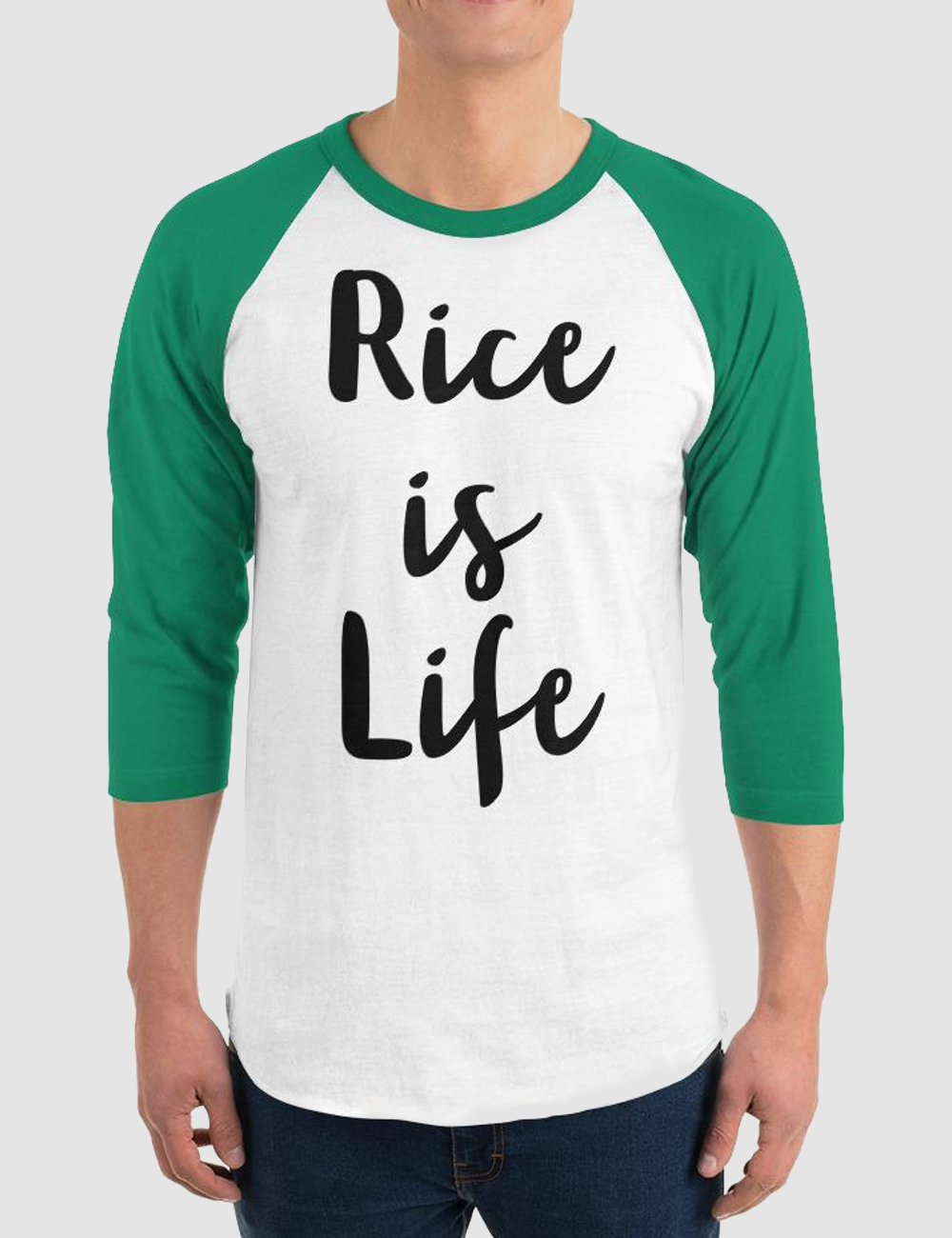 Rice Is Life | Baseball Shirt OniTakai