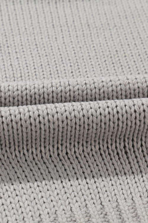 Round Neck Long Sleeve Sweater OniTakai