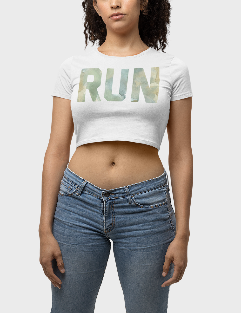 Run | Women's Fitted Crop Top T-Shirt OniTakai