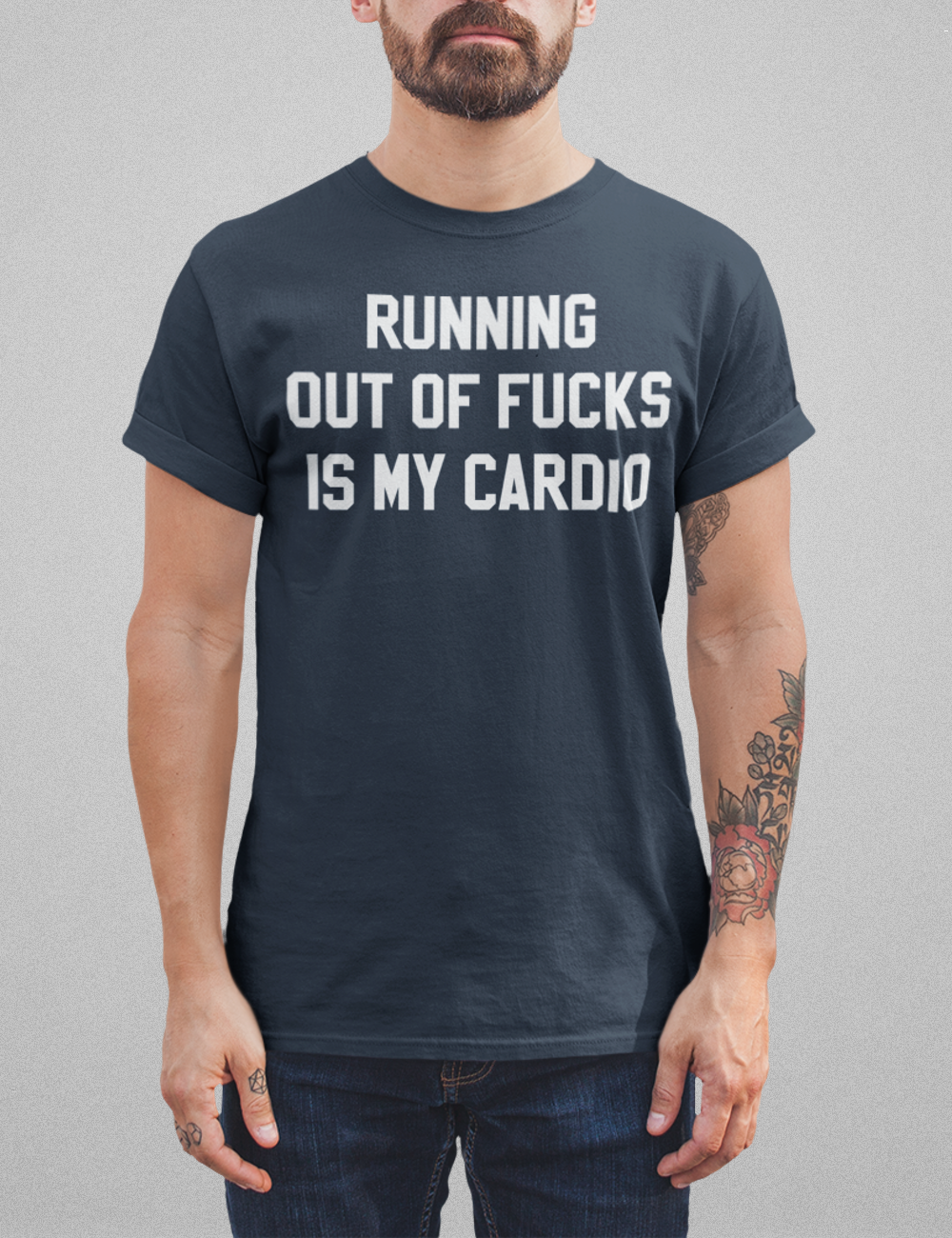 Running Out Of Fucks Is My Cardio Men's Classic T-Shirt OniTakai